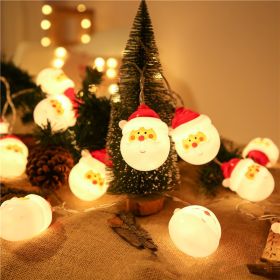 Led Christmas Holiday Decorative Lights Santa Claus Snowman Lights String Solar Lights (size: 6.5M30L)
