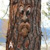 Resin Old Man Tree Hugger Bark Ghost Face Decoration Funny Tree Face Décor For Outdoor Yard Easter